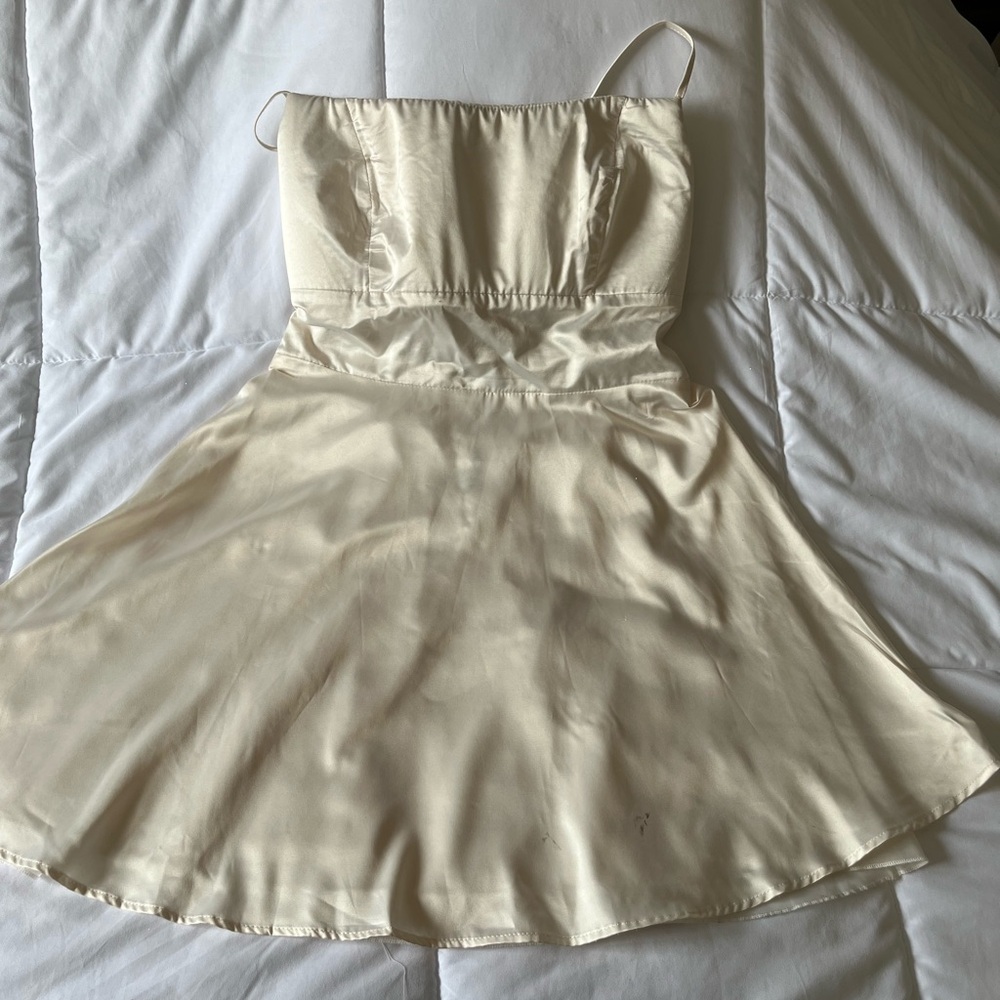 Windsor Cream Ruffled Tiered Sundress